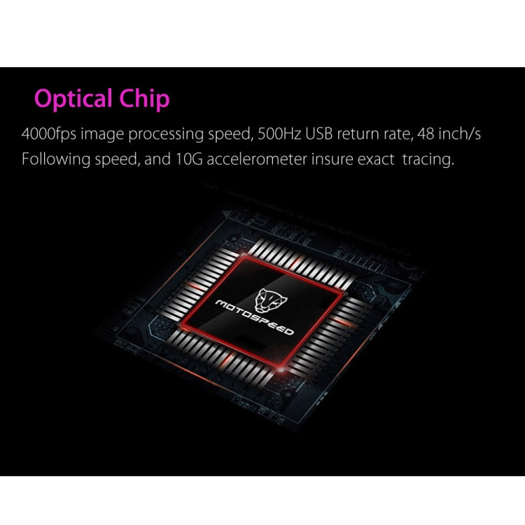 MOTOSPEED V18 Gaming Wired Mouse Supporting 4000DPI 8-grade DPI High Precision Optical 9 Keys LED Breathing Lamp with 1.8m Cable