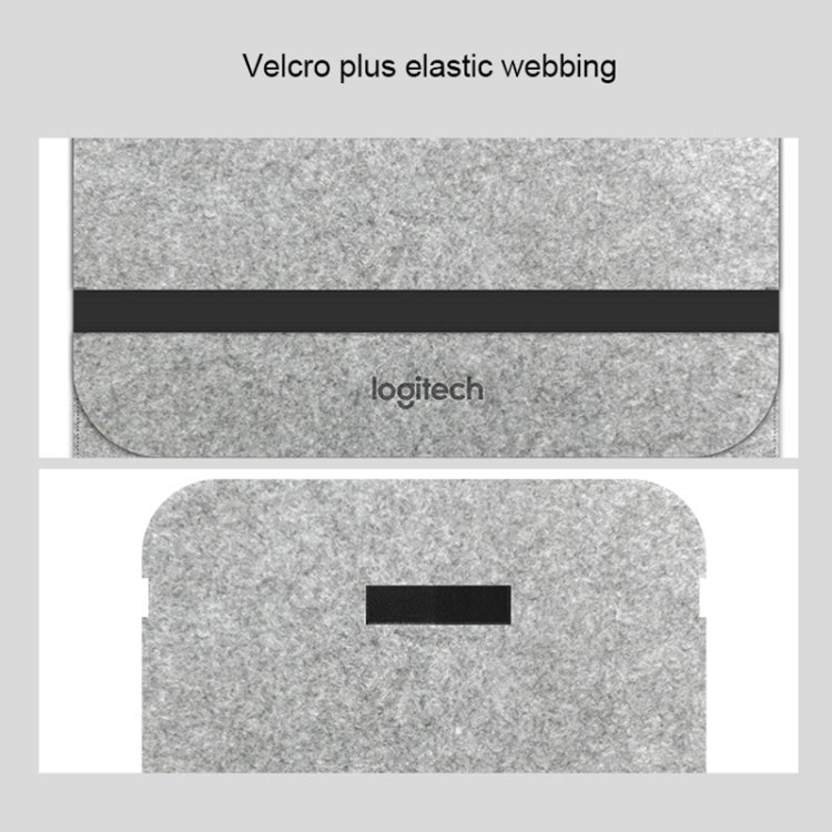 Portable Felt Wireless Bluetooth Keyboard Storage Bag Dust-proof Bag for Logitech K380 Keyboard, with Magic Stick