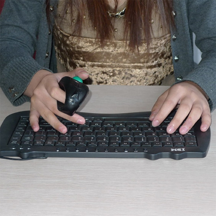 Y-10W 2.4GHz 1000DPI Ergonomic Wireless Optical Trackball Game Mouse with Laser