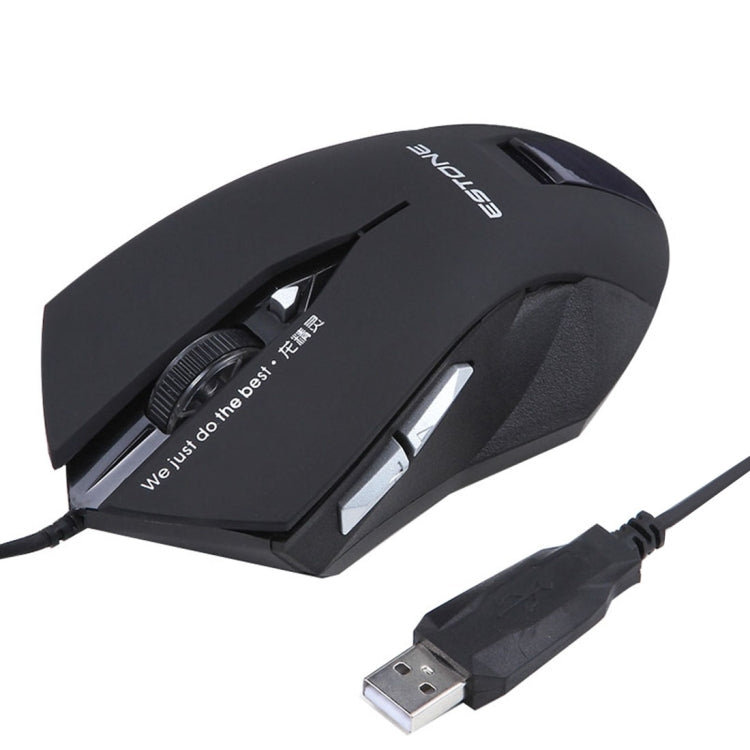 ESTONE E-8100 USB 6 Buttons 2400 DPI Wired Gaming Mouse for Computer PC Laptop