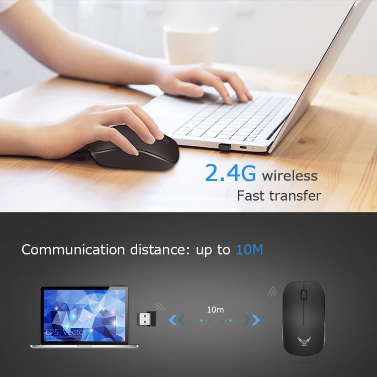 WSKY T16 2.4GHz Wireless 1600DPI Optical Mouse with Receiver