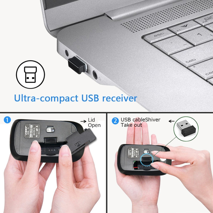 WSKY T16 2.4GHz Wireless 1600DPI Optical Mouse with Receiver