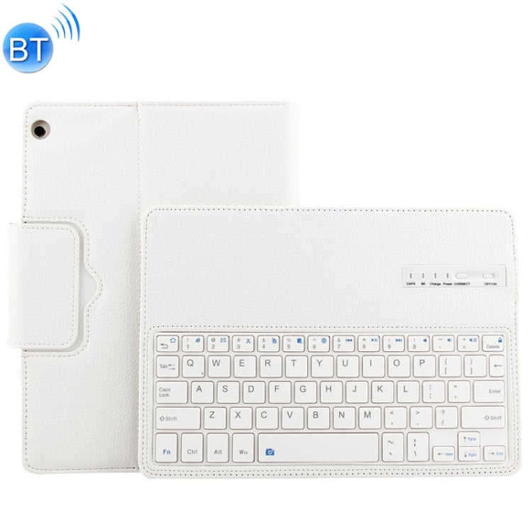 HW105 Detachable Plastic Bluetooth Keyboard + Litchi Texture PU Leather Tablet Case for Huawei Youth Editon MediaPad M3 Lite 10.1, with Bracket