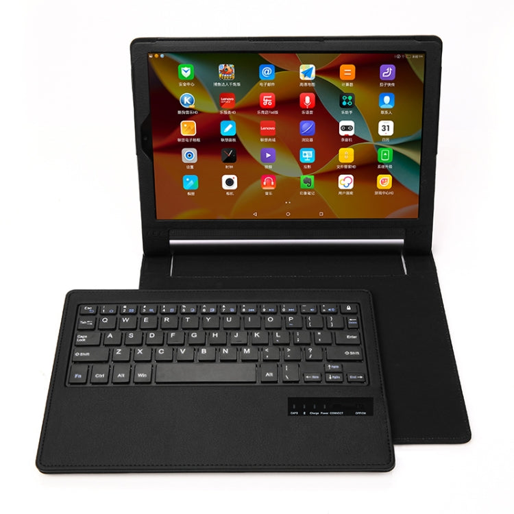 X703F Detachable Plastic Bluetooth Keyboard + Litchi Texture PU Leather Tablet Case for Lenovo Yoga Tab 3 Plus 10.1