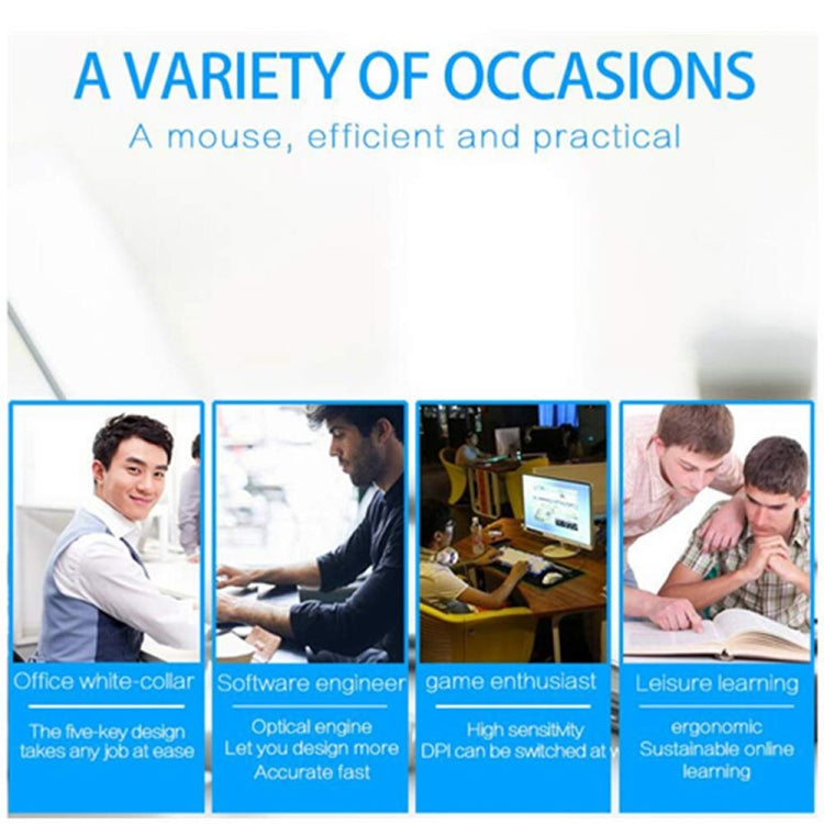 CM0093 Battery Version 2.4GHz Three-button Wireless Optical Mouse Vertical Mouse for Left-hand, Resolution: 1000DPI / 1200DPI / 1600DPI(Black)