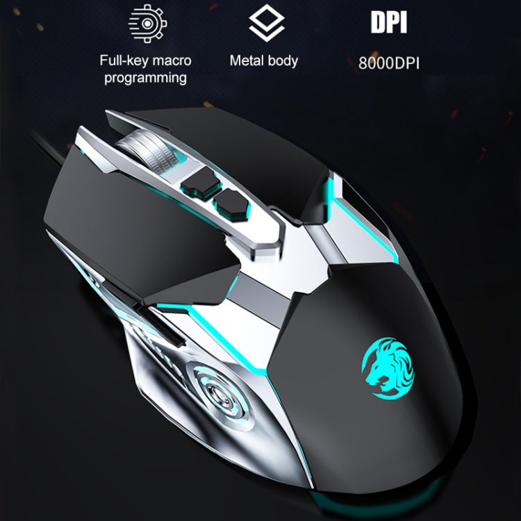 G5 Computer Notebook Custom Macro Programming Wired Gaming Mouse, Mute Version