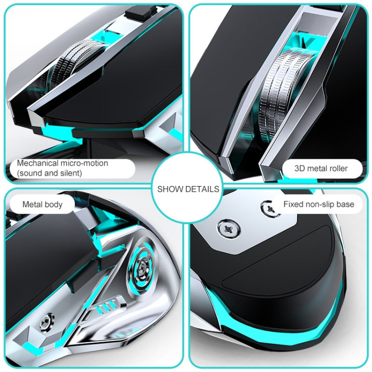 G5 Computer Notebook Custom Macro Programming Wired Gaming Mouse, Mute Version