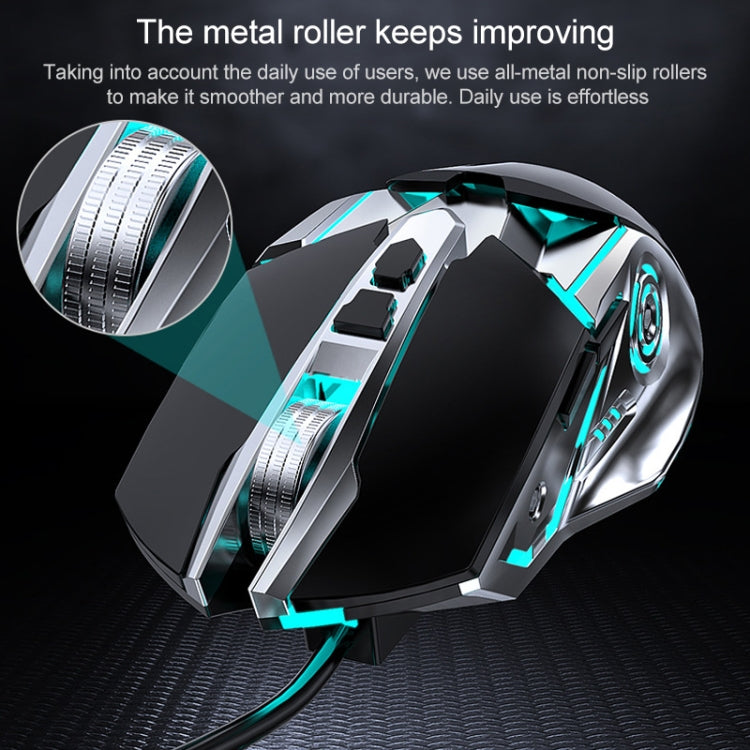 G5 Computer Notebook Custom Macro Programming Wired Gaming Mouse, Mute Version