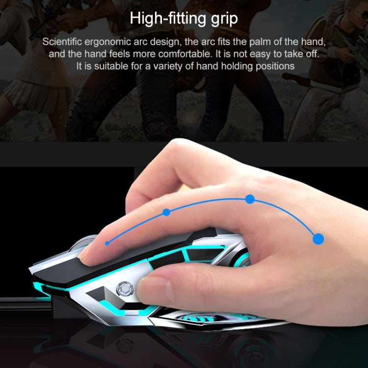 G5 Computer Notebook Custom Macro Programming Wired Gaming Mouse, Mute Version