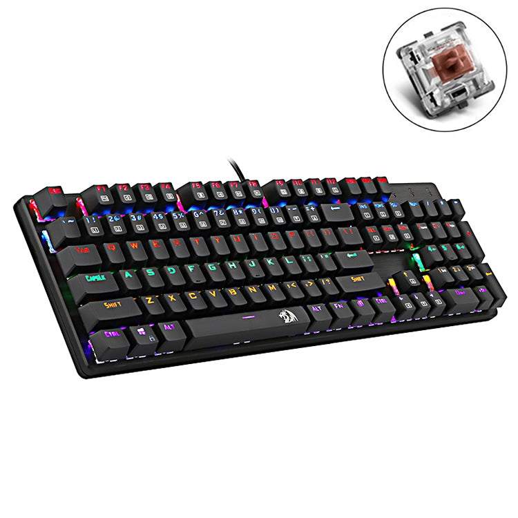 REDRAGON K208 LED Backlit Mechanical Gaming Wired Keyboard,