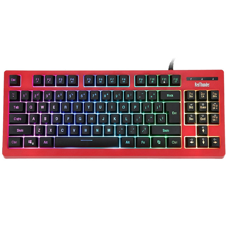 PK-870 USB Port RGB Lighting Mechanical Gaming Wired Keyboard