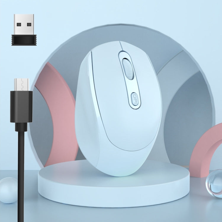 HXSJ M107 4-buttons 1600 DPI 2.4GHz Wireless Rechargeable Mouse