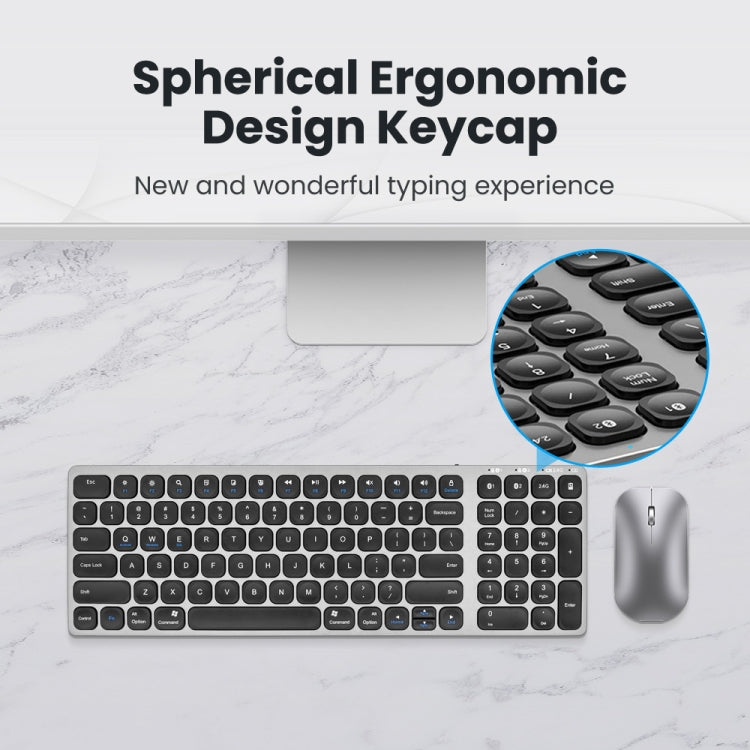 K4500 Wireless Bluetooth Keyboard + Three-modes Charging Silent Mouse Set