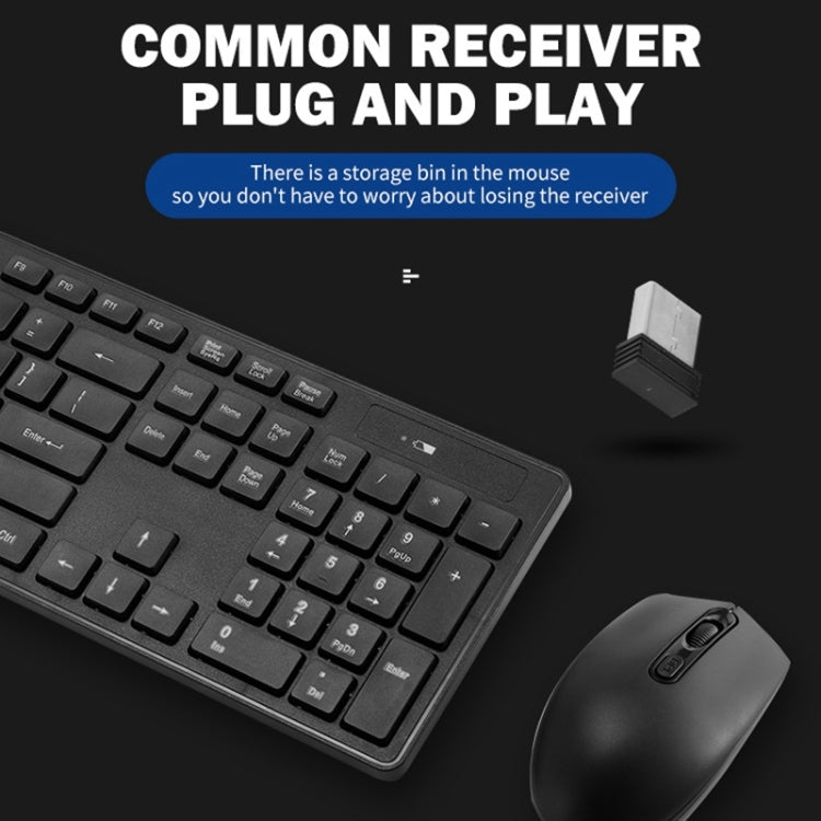 Wireless Mute Keyboard Mouse Set
