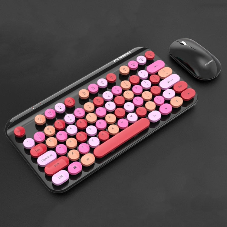 FOREV FV-WI8 Mixed Color Portable 2.4G Wireless Keyboard Mouse Set