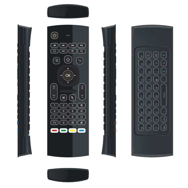 mx3 2 in 1 6-axis Air Mouse 2.4G Wireless Backlight Keyboard + Somatosensory Remote Control for Android TV Box Player & PC & Tablet
