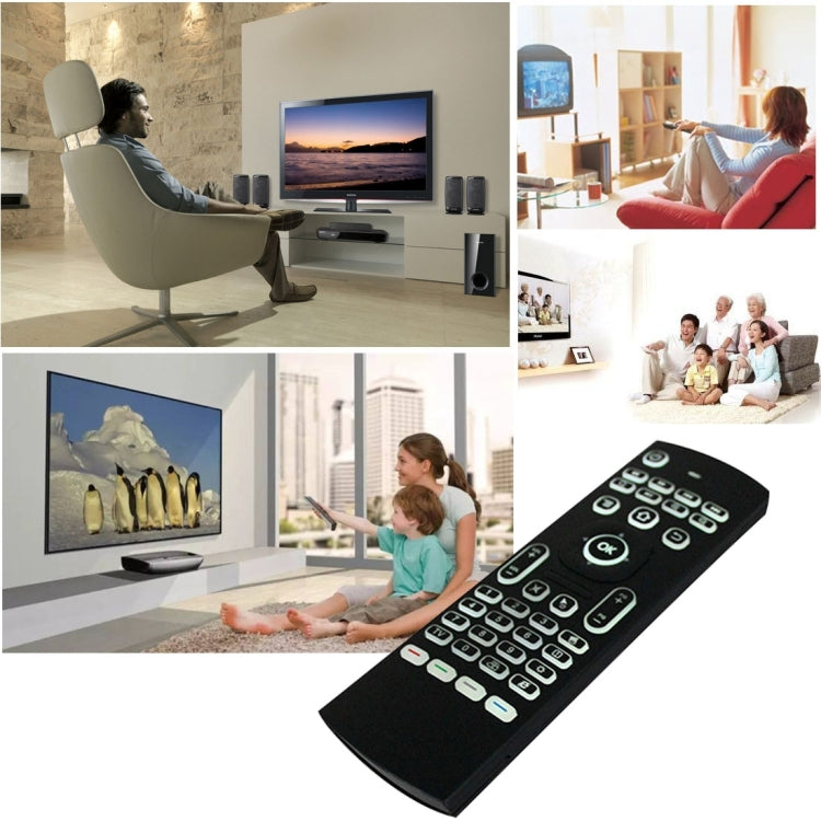 mx3 2 in 1 6-axis Air Mouse 2.4G Wireless Backlight Keyboard + Somatosensory Remote Control for Android TV Box Player & PC & Tablet