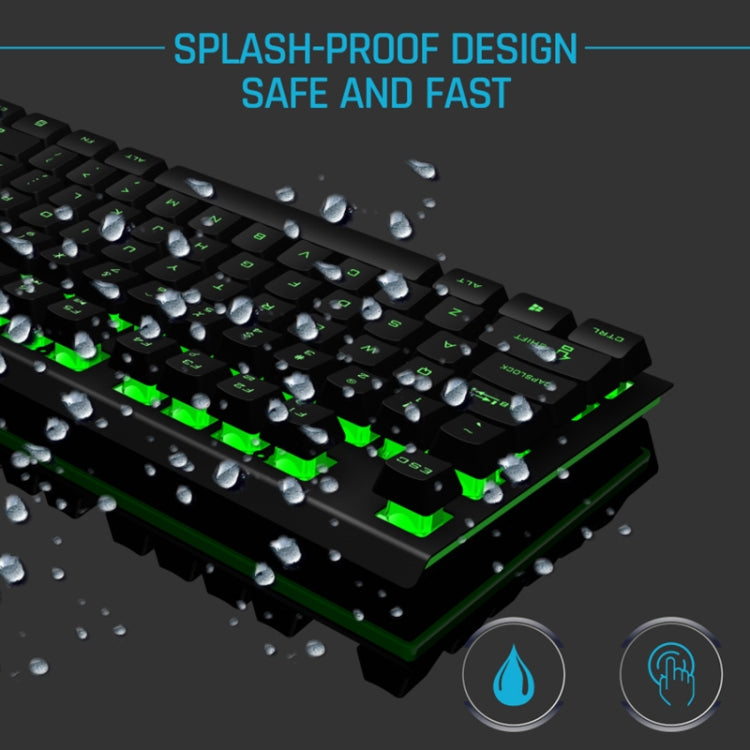 K60 Metal Panel Character Transparent Dazzling Competitive Keyboard