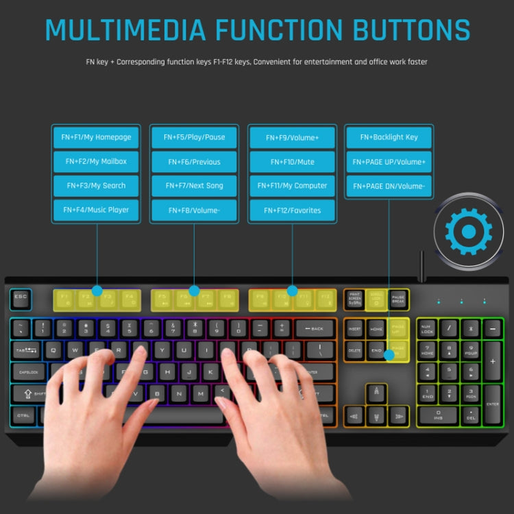 K60 Metal Panel Character Transparent Dazzling Competitive Keyboard