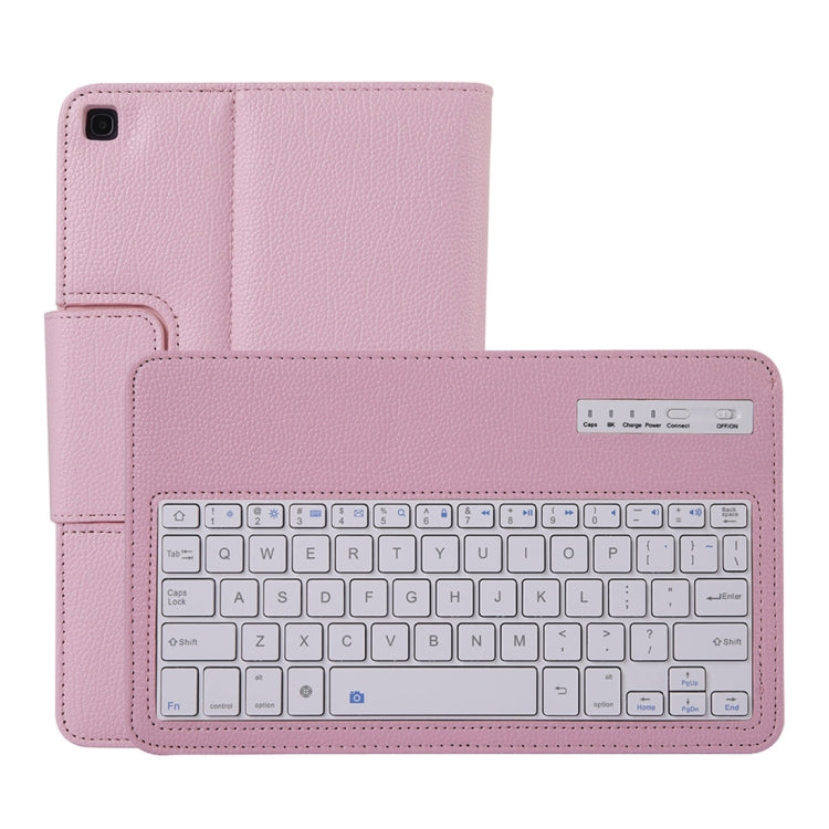 SA510 Detachable Bluetooth Keyboard + Litchi Texture PU Leather Tablet Case with Holder for Galaxy Tab A 10.1 (2019) T510/T515