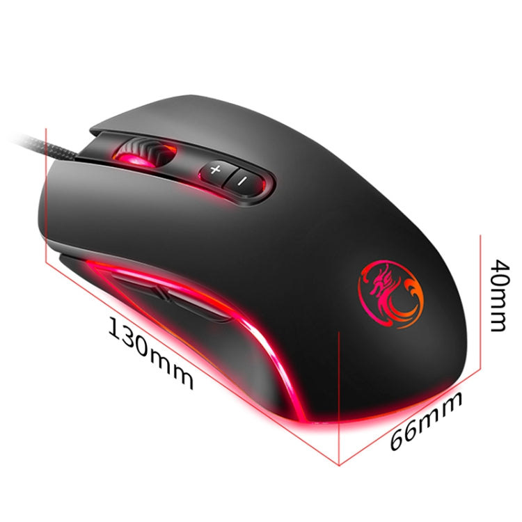 Apedra iMICE A6 Macros Define Programmable 7-Keys 3200 DPI Wired Gaming Mouse with Cool Colorful Breathing Light