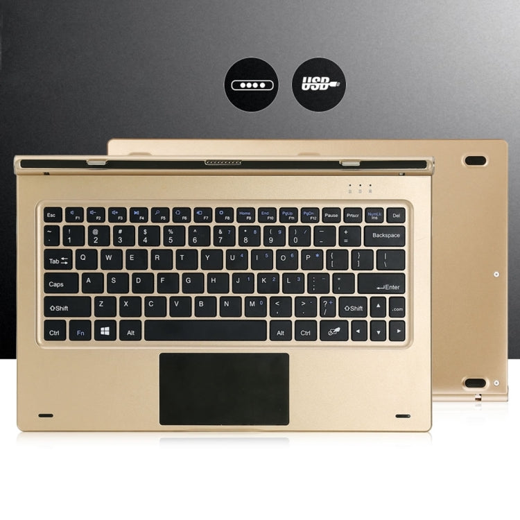 ONDA oBook 11 Plus (WMC0021 / WMC0050) Original Fashionable Adjustable Magnetic Suction Keyboard with 83 Keycaps & Metal Rotation Shaft & Standard USB Port(Champagne Gold)