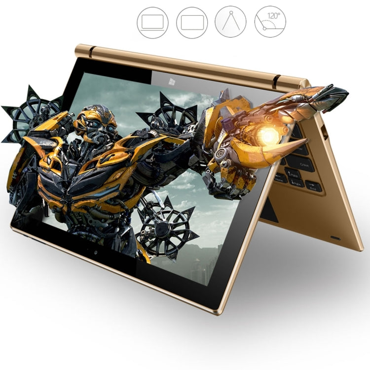 ONDA oBook 11 Plus (WMC0021 / WMC0050) Original Fashionable Adjustable Magnetic Suction Keyboard with 83 Keycaps & Metal Rotation Shaft & Standard USB Port(Champagne Gold)