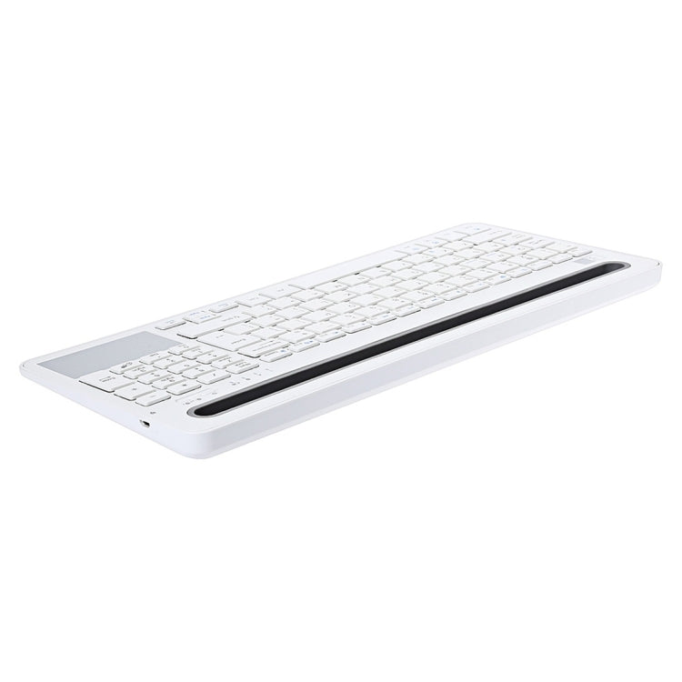 B021 Ultra-slim 96 Keys Bluetooth Wireless Keyboard with Touchpad & Concave Holder