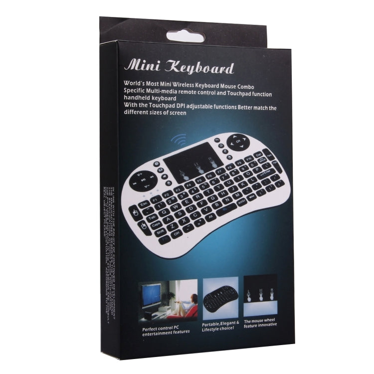 I8 2.4GHz Fly Air Mouse Wireless Mini Keyboard with Embedded USB Receiver for Android TV Box / PC