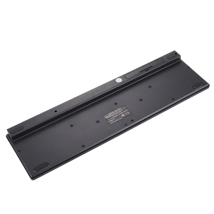 JK-906 2.4GHz Wireless 102 Keys Ultrathin Keyboard with Keyboard Cover + Wireless Optical Mouse with Embedded USB Receiver for Computer PC Laptop(Black)