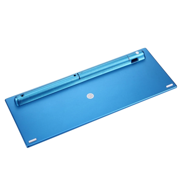 HK3910 2.4GHz Wireless 78 Keys Metal Ultrathin Keyboard with Keyboard Cover + Wireless Optical Mouse with Embedded USB Receiver for Computer PC Laptop