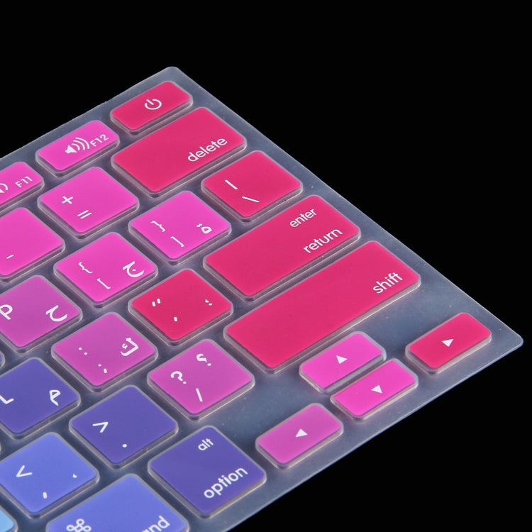 Colorful Apple Laptop Silicone Keyboard Protector Protective Film for Macbook 13.3 inch & 15.4 inch & 17 inch, US Version / Arabic