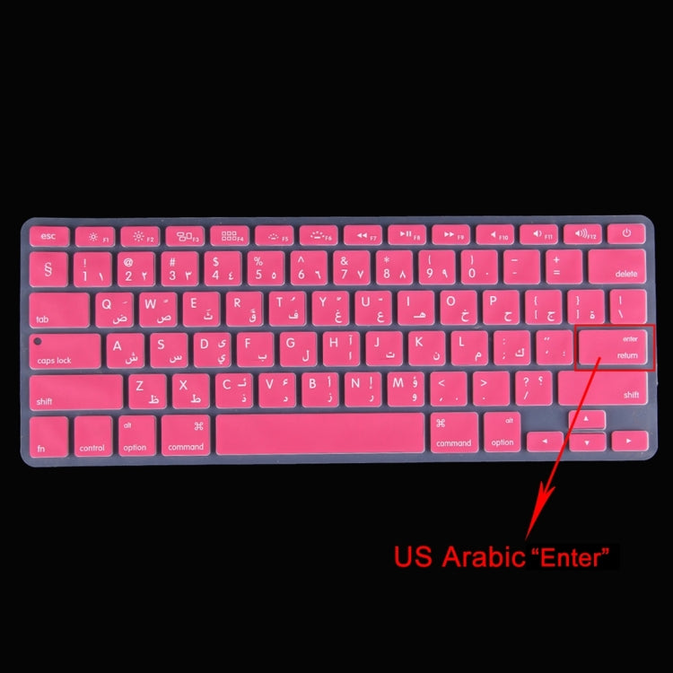 10 PCS Colorized Apple Laptop Silicone Keyboard Protector Protective Film for Macbook 13.3 inch & 15.4 inch & 17 inch, US Version / Arabic, Random Color Delivery