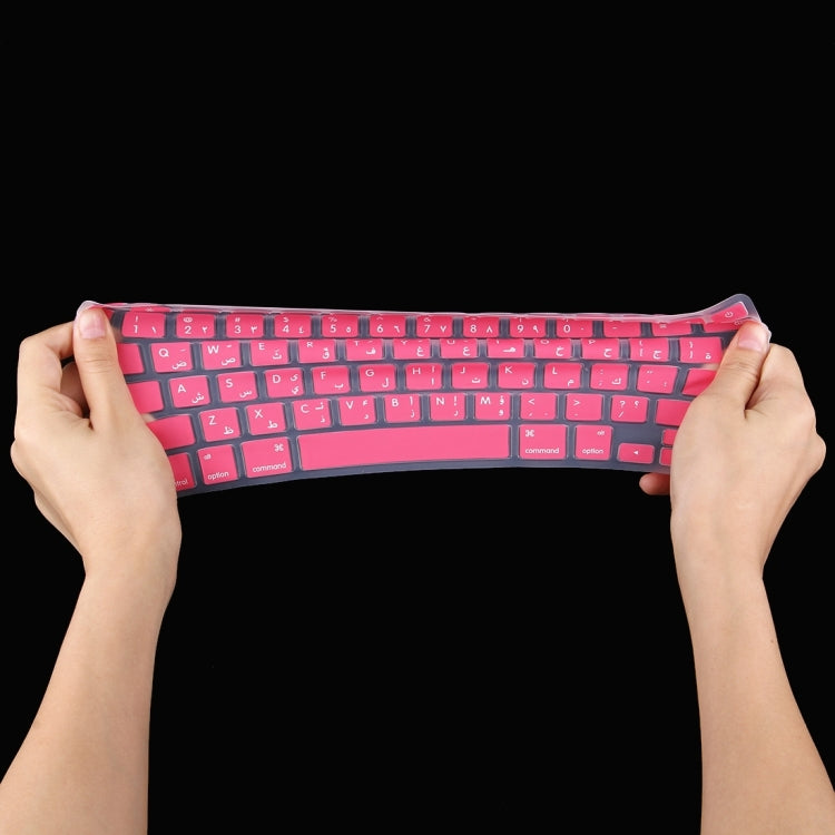 10 PCS Colorized Apple Laptop Silicone Keyboard Protector Protective Film for Macbook 13.3 inch & 15.4 inch & 17 inch, US Version / Arabic, Random Color Delivery