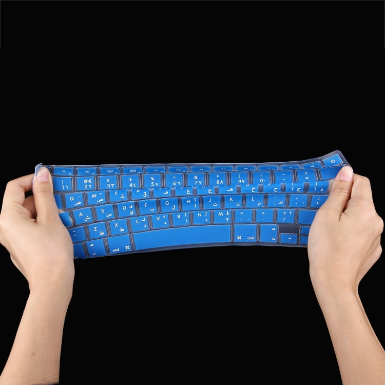 10 PCS Colorized Apple Laptop Silicone Keyboard Protector Protective Film for Macbook 13.3 inch & 15.4 inch & 17 inch, EU Version / Arabic, Random Color Delivery