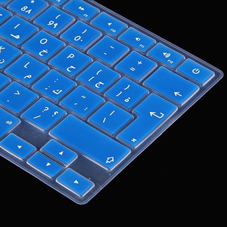 10 PCS Colorized Apple Laptop Silicone Keyboard Protector Protective Film for Macbook 13.3 inch & 15.4 inch & 17 inch, EU Version / Arabic, Random Color Delivery