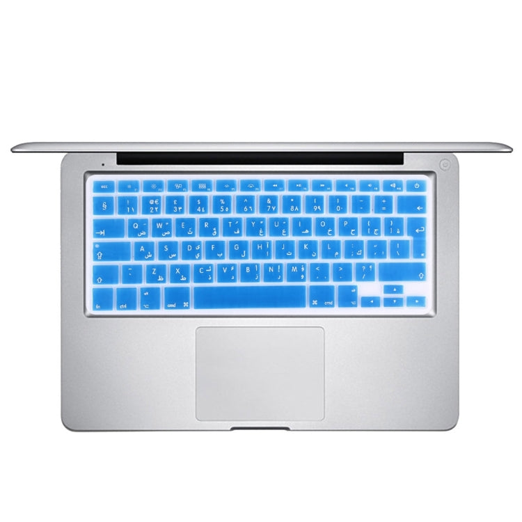 10 PCS Colorized Apple Laptop Silicone Keyboard Protector Protective Film for Macbook 13.3 inch & 15.4 inch & 17 inch, EU Version / Arabic, Random Color Delivery