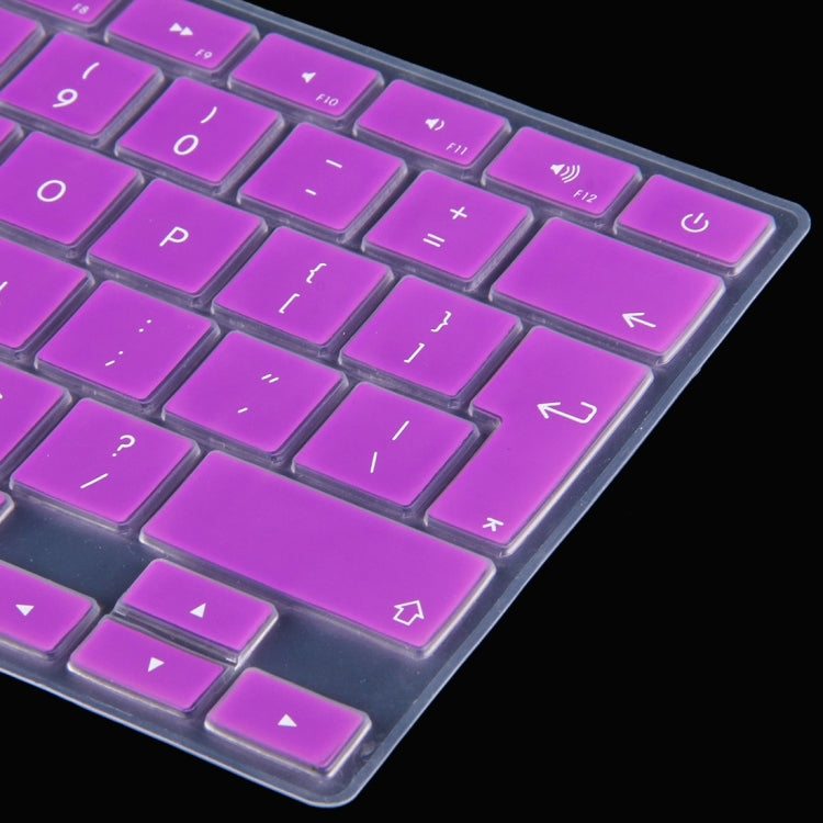 10 PCS Colorized Apple Laptop Silicone Keyboard Protector Protective Film for Macbook 13.3 inch & 15.4 inch & 17 inch, EU Version / English, Random Color Delivery