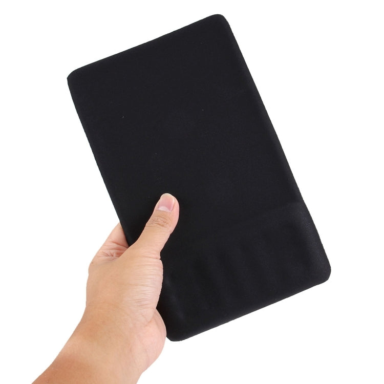 Slim Smooth Microfiber Surface Anti-Slip Silicon Bottom Game Mouse Pad Mat with Bulgy Wrist Placement, Size: 240 x 150 x 3/8 mm