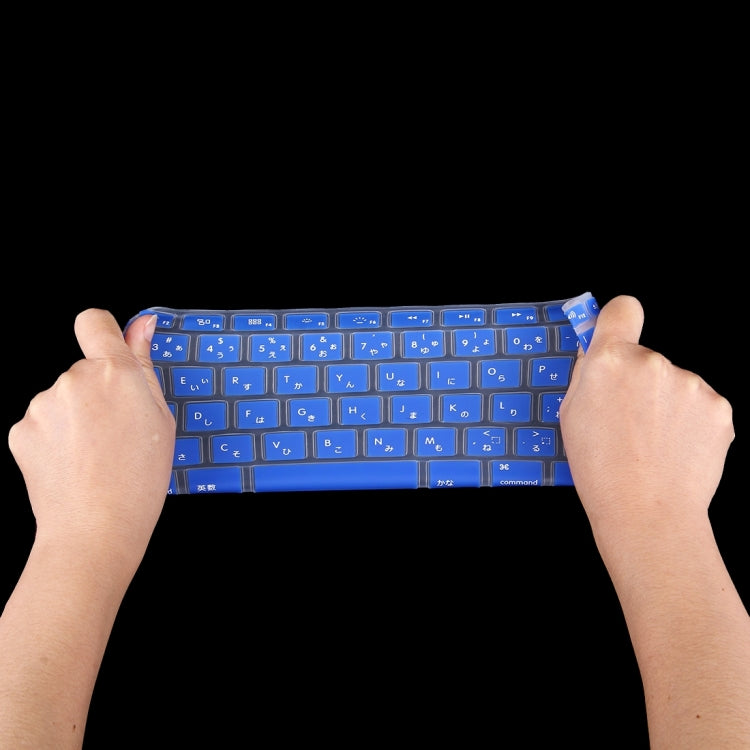 10 PCS Colorized Apple Laptop Silicone Keyboard Protector Protective Film for Macbook 13.3 inch & 15.4 inch & 17 inch Japanese Version / Japanese, Random Color Delivery