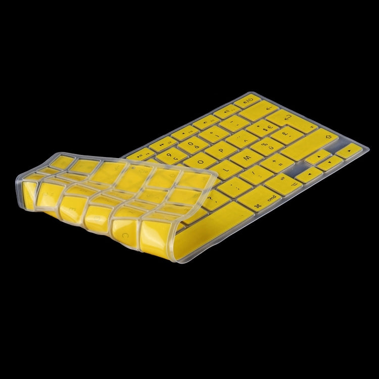 10 PCS Colorized Apple Laptop Silicone Keyboard Protector Protective Film for Macbook 13.3 inch & 15.4 inch & 17 inch, EU Version / French, Random Color Delivery