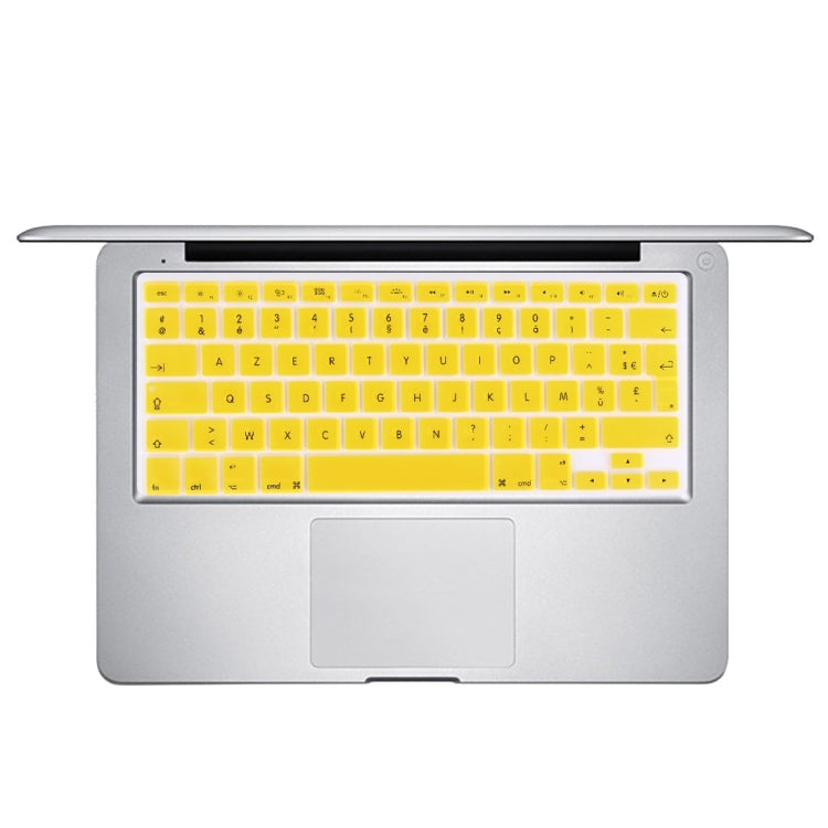10 PCS Colorized Apple Laptop Silicone Keyboard Protector Protective Film for Macbook 13.3 inch & 15.4 inch & 17 inch, EU Version / French, Random Color Delivery