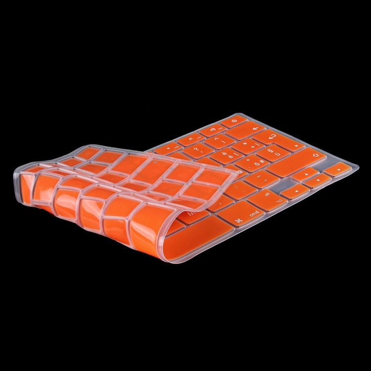 10 PCS Colorized Apple Laptop Silicone Keyboard Protector Protective Film for Macbook 13.3 inch & 15.4 inch & 17 inch, EU Version / Italian, Random Color Delivery