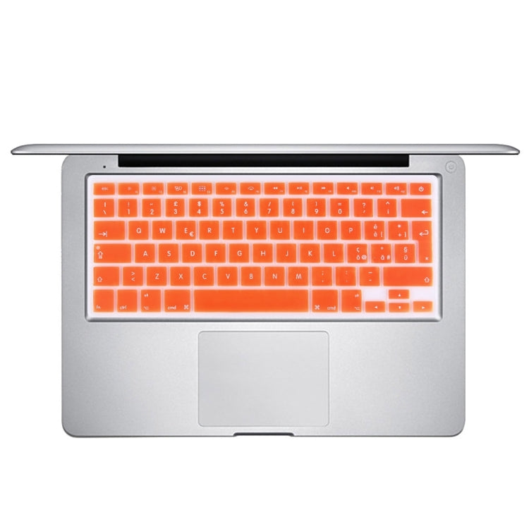 10 PCS Colorized Apple Laptop Silicone Keyboard Protector Protective Film for Macbook 13.3 inch & 15.4 inch & 17 inch, EU Version / Italian, Random Color Delivery