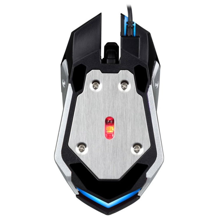 Chasing Leopard K1 USB 1600DPI Three-speed Adjustable LED Backlight Mute Wired Optical Gaming Mouse, Length: 1.3m
