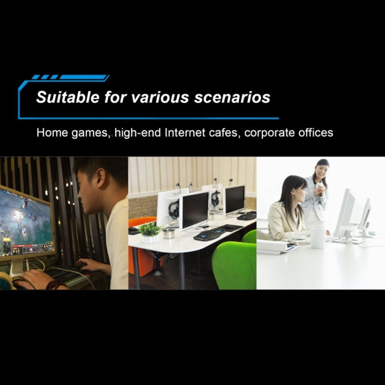 Chasing Leopard K1 USB 1600DPI Three-speed Adjustable LED Backlight Mute Wired Optical Gaming Mouse, Length: 1.3m