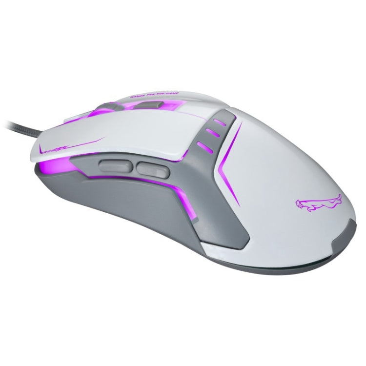 Chasing Leopard V12 USB 2400DPI Four-speed Adjustable Wired Optical Gaming Mouse with LED Breathing Light, Length: 1.45m