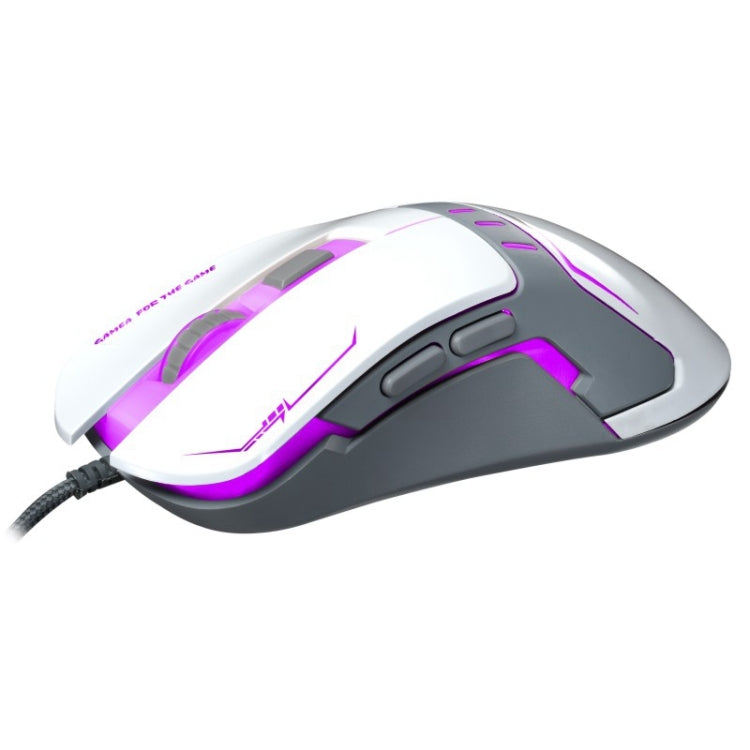 Chasing Leopard V12 USB 2400DPI Four-speed Adjustable Wired Optical Gaming Mouse with LED Breathing Light, Length: 1.45m