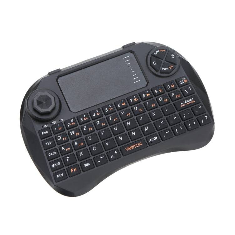 VIBOTON X3 83-keys QWERTY 2.4GHz Mini Wireless Keyboard with Touchpad & 3 LED Indicator for PC / Pad / Android / Google TV Box / XBOX360 / PS3 / HTPC / IPTV(Black)
