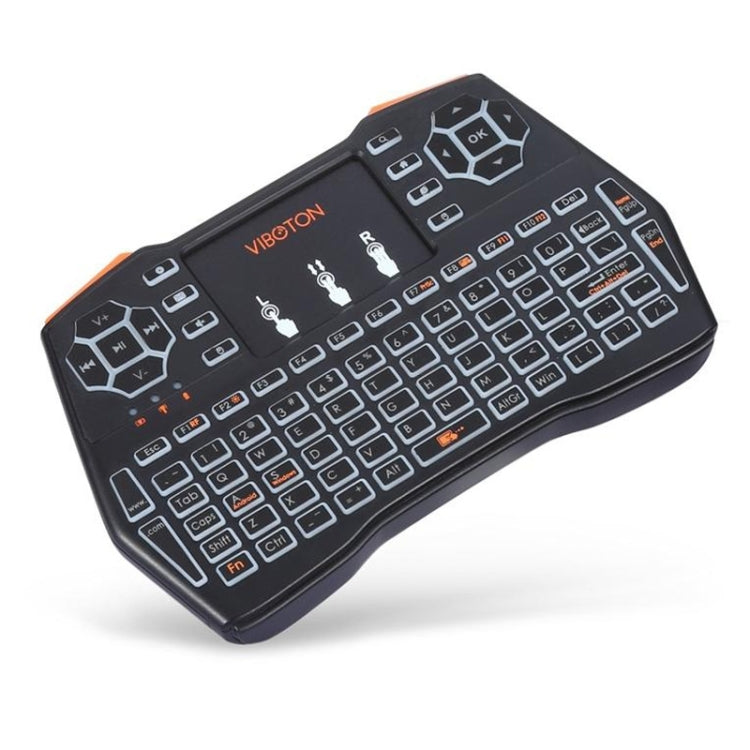 VIBOTON i8 Plus 2.4GHz Wireless 3-Color Backlight Keyboard With Mouse Touchpad For Android TV Box Laptop PC